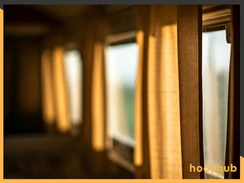 Insulating RV windows with thermal curtains