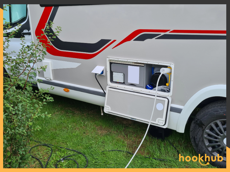 Filling up fresh drinking water into an RV