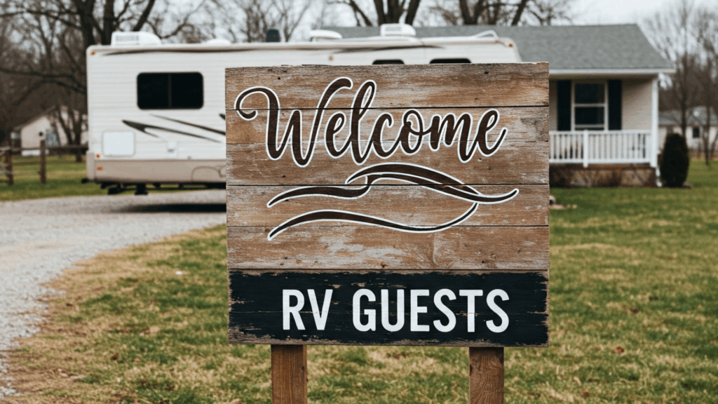 welcoming rv guest
