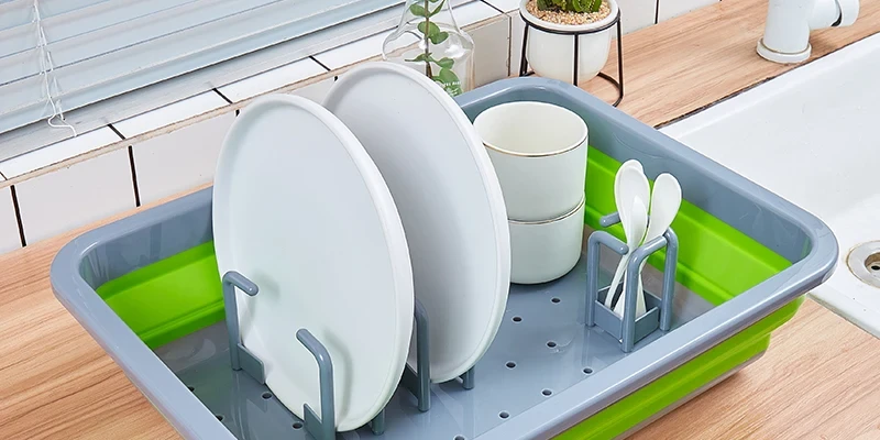 Foldable Silicone Dish Rack