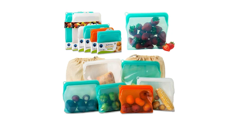 Reusable Silicone Food Bags and Wraps