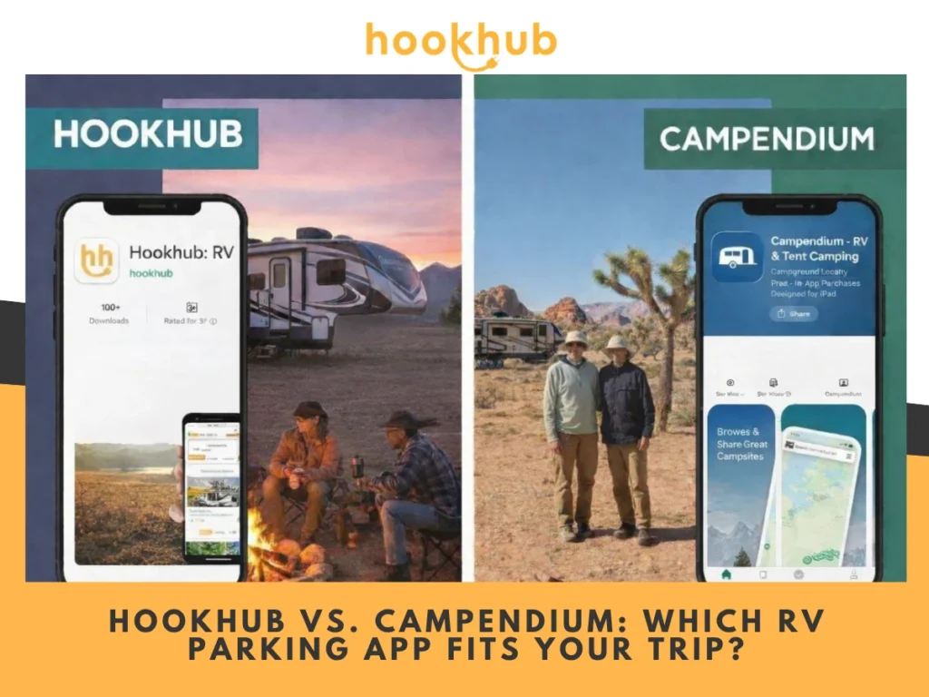 HookHub vs. Campendium-Which RV Parking App Fits Your Trip