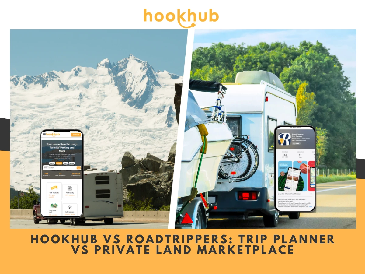 Hookhub vs Roadtrippers Trip Planner vs Private Land Marketplace