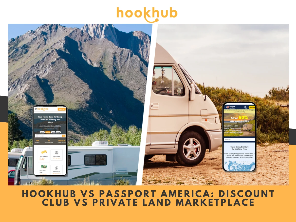 Hookhub vs Passport America Discount Club vs Private Land Marketplace