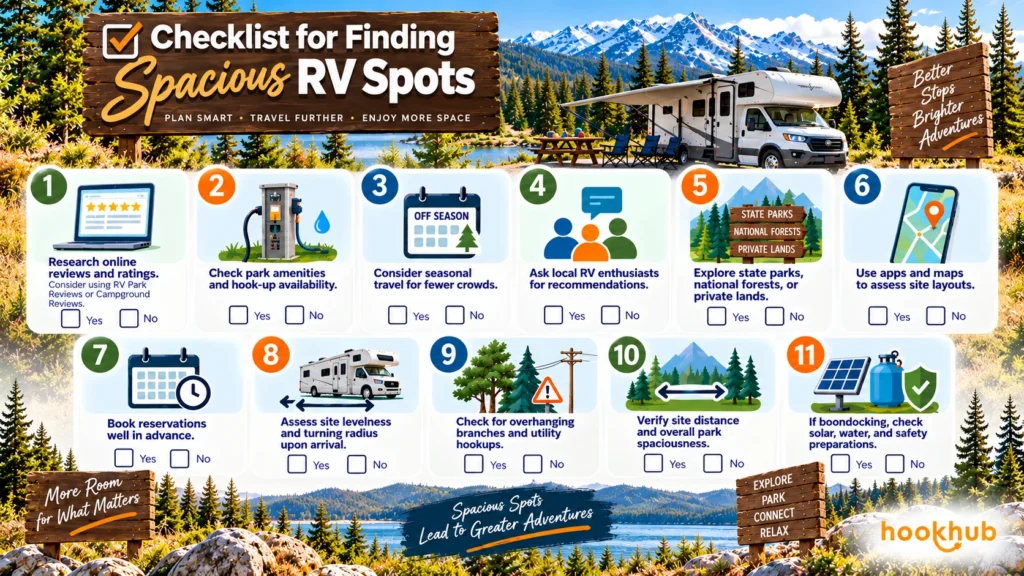 Checklist for Finding Spacious RV Spots